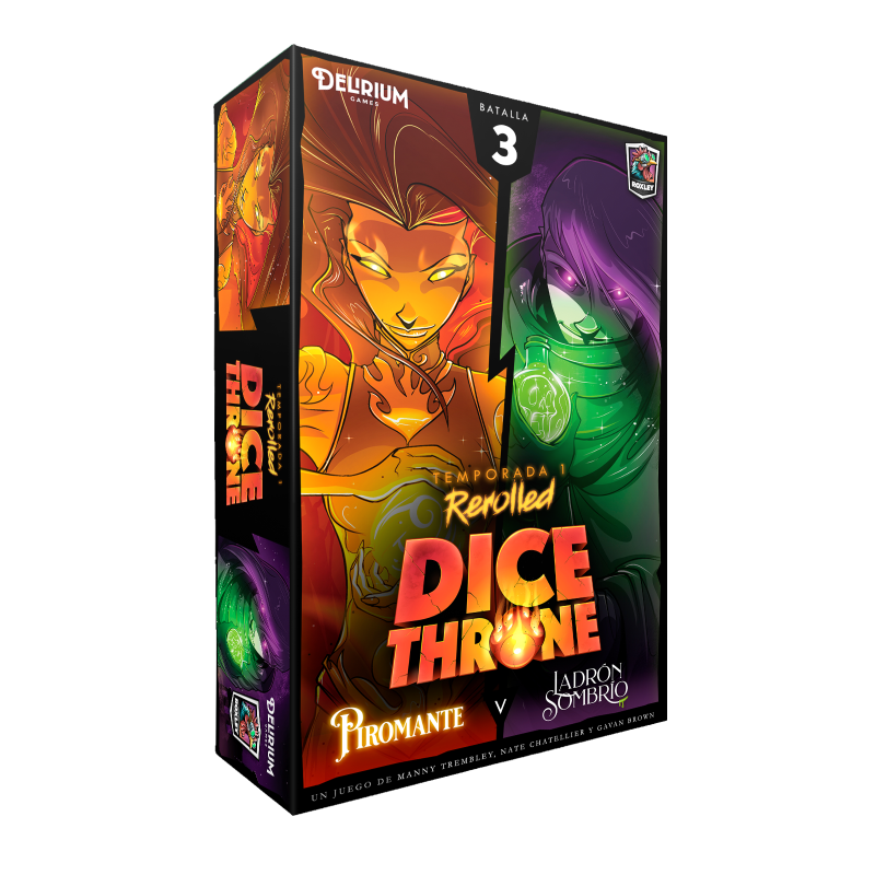 Dice Throne: Season One ReRolled – Pyromancer v. Shadow Thief (Spanish)