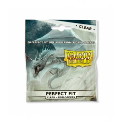 Dragon Shield 100 Perfect Fit Side-loading Card Sleeves Standard Size Cards Clear Front - Clear Back