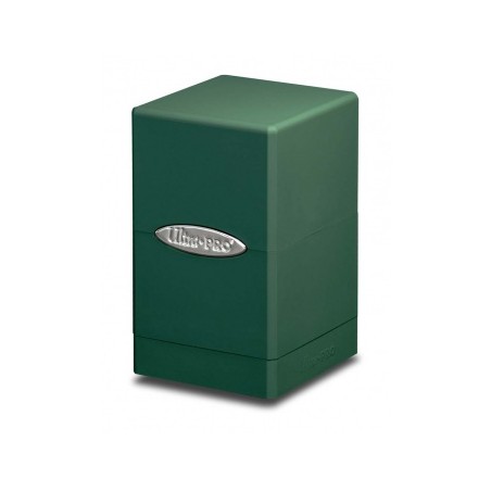 Caja De Mazo Satin Tower Ultra Pro. Para 100 Cartas. Color Verde