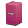 Caja De Mazo Satin Tower Ultra Pro. Para 100 Cartas. Color Rosa Brillante