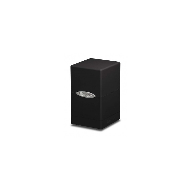 Caja De Mazo Satin Tower Ultra Pro. Para 100 Cartas. Color Negro