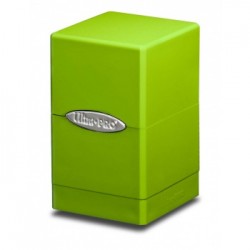 Caja De Mazo Satin Tower Ultra Pro. Para 100 Cartas. Color Verde Lima