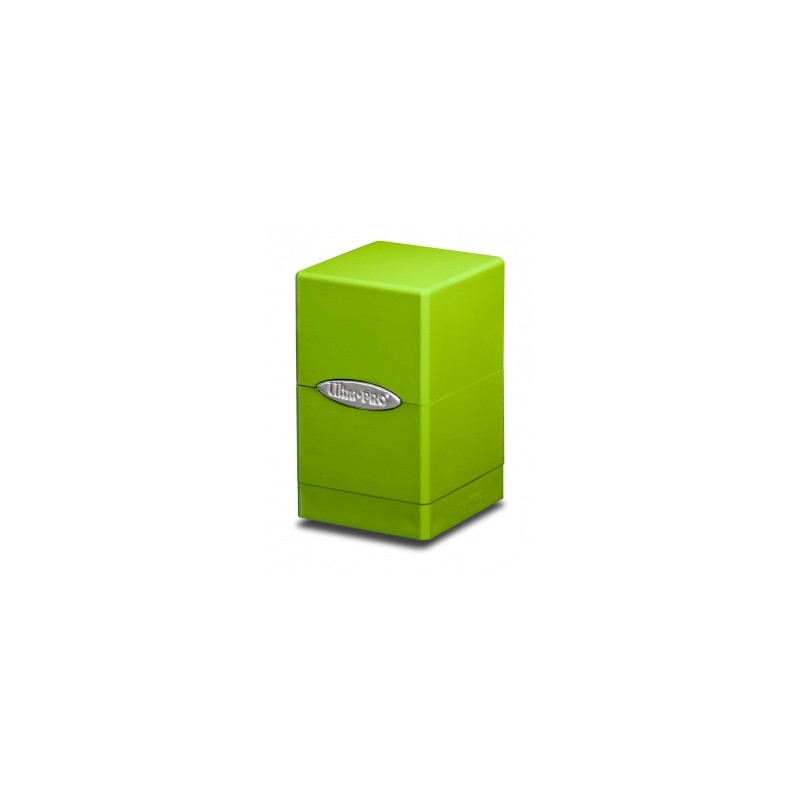 Caja De Mazo Satin Tower Ultra Pro. Para 100 Cartas. Color Verde Lima