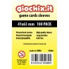 Giochix 100 transparent sleeves for cards 41x63mm