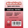 Giochix 100 transparent sleeves for cards 43x65mm