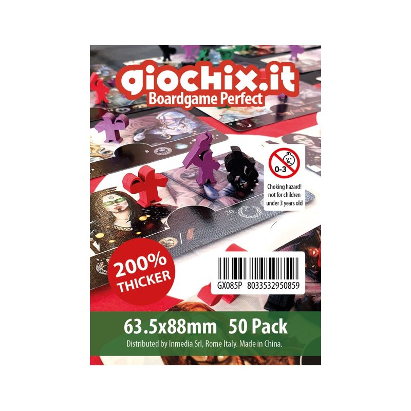 Giochix Perfect 50 transparent sleeves for cards 63.5x88mm - 120 microns thick