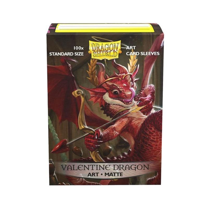 Dragon Shield Valentine Dragon Art Matte 100 Standard Sized Card Sleeves