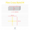 FELDHERR FLEX CROSS BAND AMARILLO - TALLA M - set de 3 (elásticos)