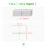 FELDHERR FLEX CROSS BAND VERDE - TALLA L - set de 3 (elásticos)