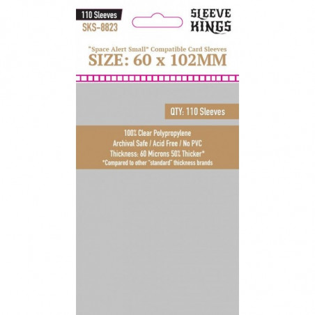 110 Sleeve Kings Space Alert Compatible Sleeves (60x102mm)