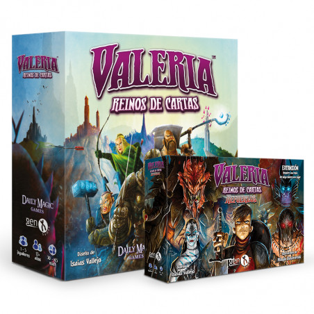 Valeria: Card Kingdoms + Reinforcements expansion (Spanish)
