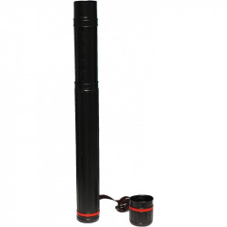 Plastic tube for transporting mats extendable from 77 to 135 cm