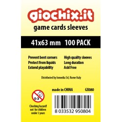Giochix 100 fundas transparentes para cartas tamaño 41x63mm