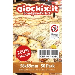 Giochix Perfect 50 fundas transparentes para cartas tamaño 58x89mm - 120 micras de grosor